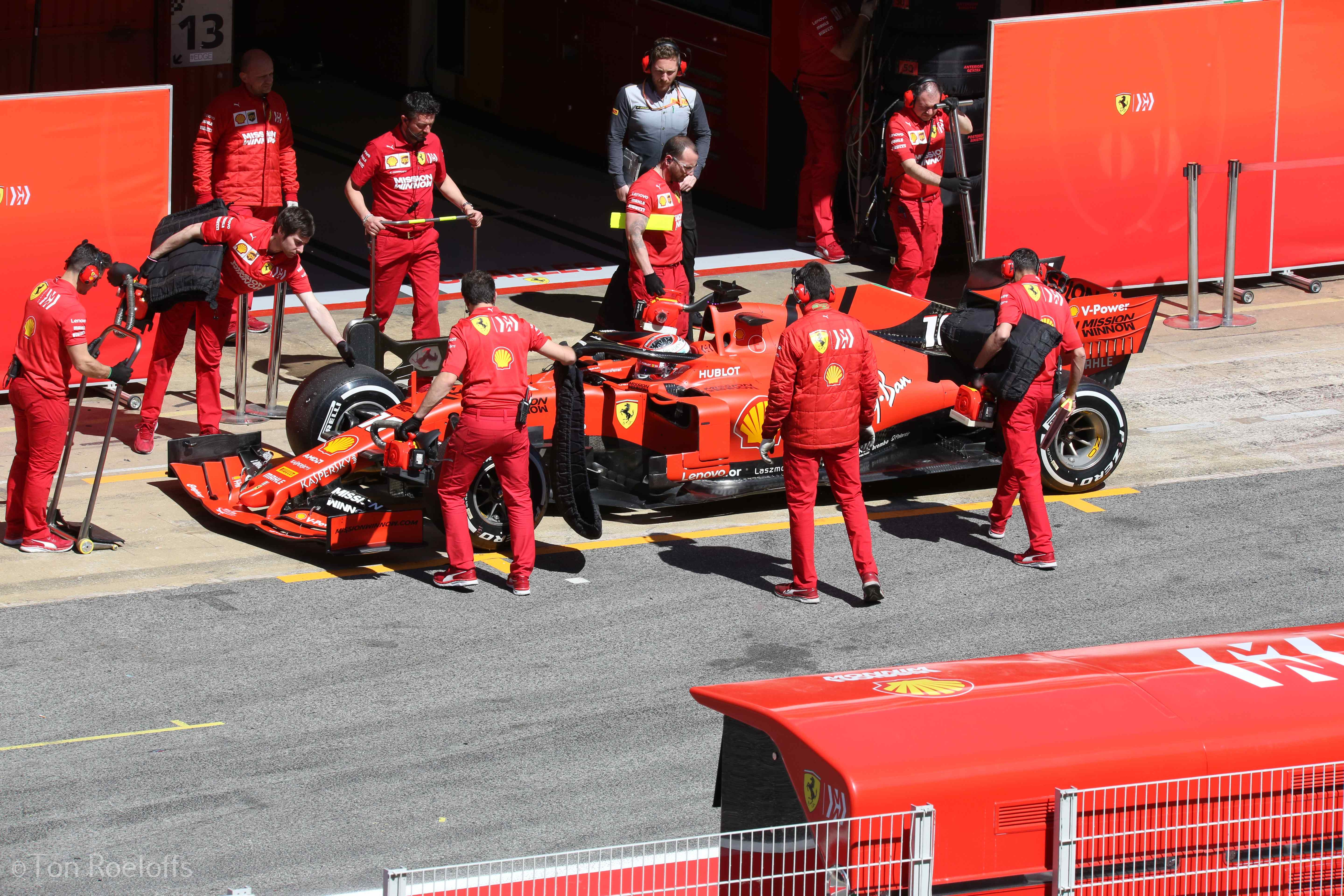 Verstappen pitbox